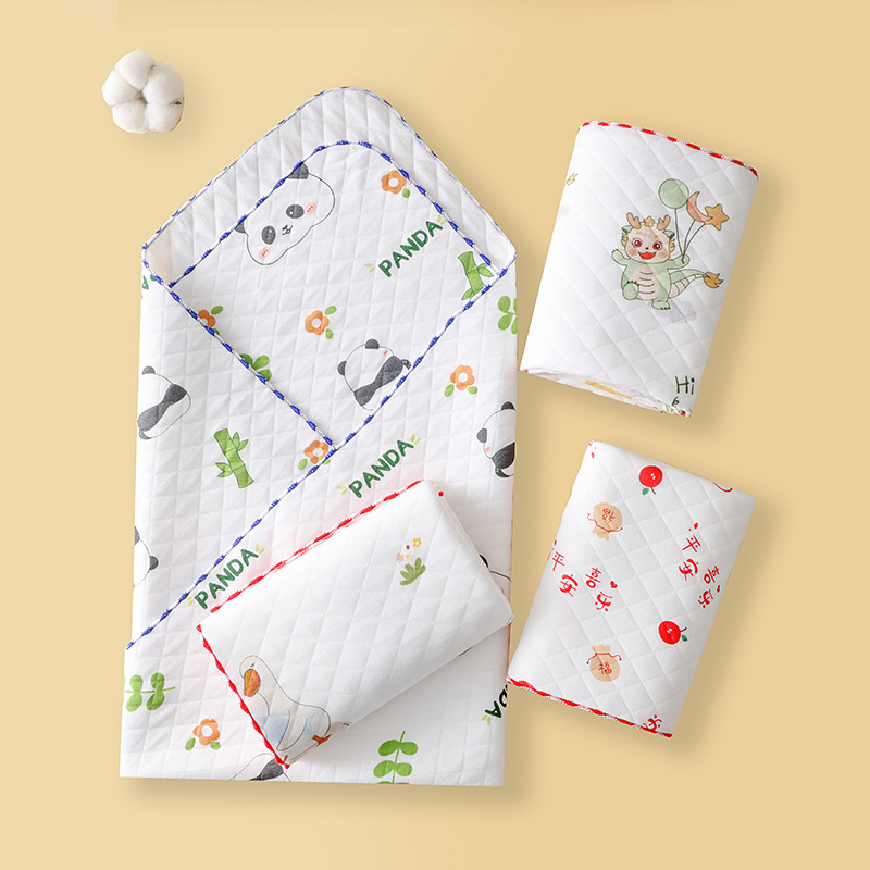 Printed Poly-Cotton French Terry Baby Blanket